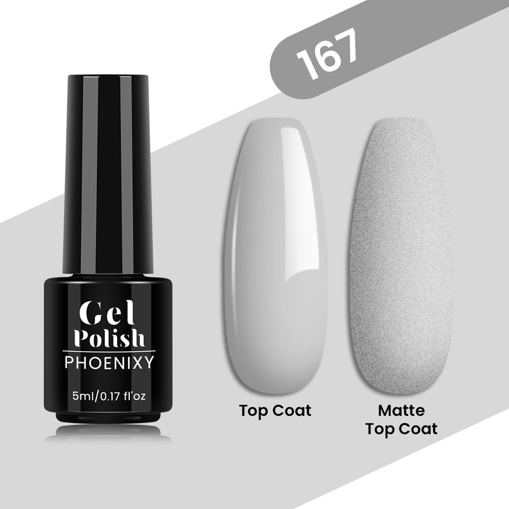 PHOENIXY 80 Farben Nagel-Gel-Nagellack, 5 ml, UV-LED-Farb-Nagelkunst-Hybrid-Nagellack, Liner-Gel, Maniküre-Kunst, semi-permanent, glitzernd, glänzende Farben-Gel