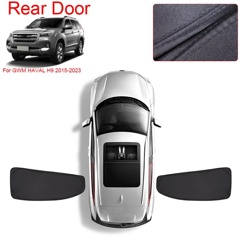 Car Black Windows Privacy Sunshade For GWM HAVAL H9 2015-Present Auto Anti-UV Heat Insulation Protect Cover Interior Accessories