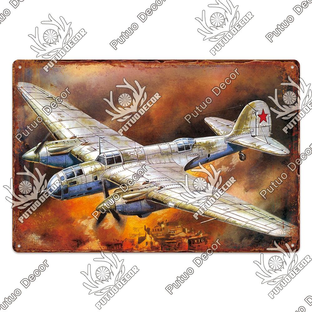 Dekor Das Flugzeug Vintage Blechschild Metallschild Dekorative Plakette Wanddeko Man Cave Raum Zuhause Club Schild