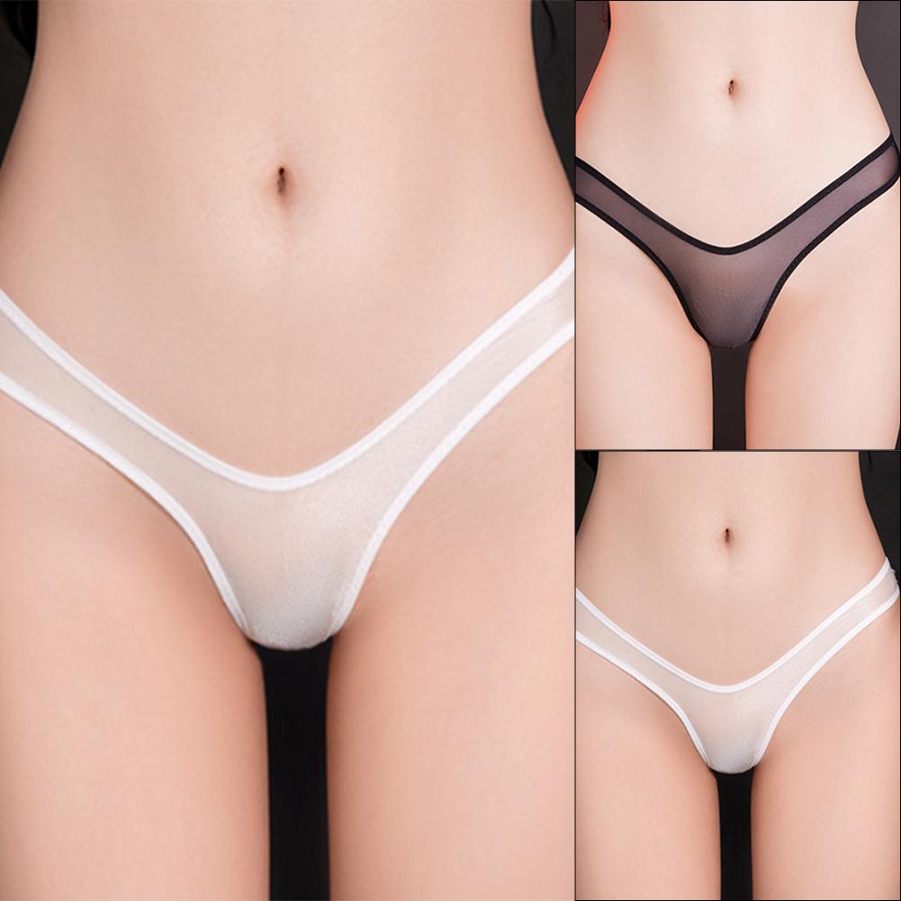 Panties Women Brief See Though Sexy Sheer Silky Ultra-thin