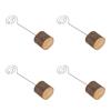 10pcs Place Card Holders Fashionable Simple Secure Fix Cute Table Number Holder with Wooden Base for Office Anniversary