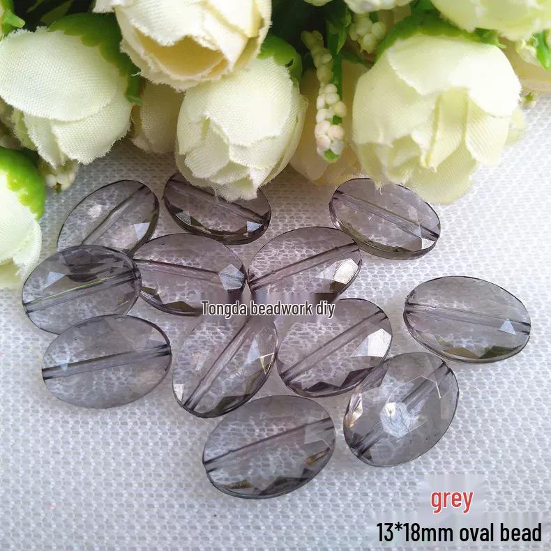 DIY Handmade Beading Kit: Transparent Acrylic Oval Beads for Jewelry, Curtain, Partition, and Accessories