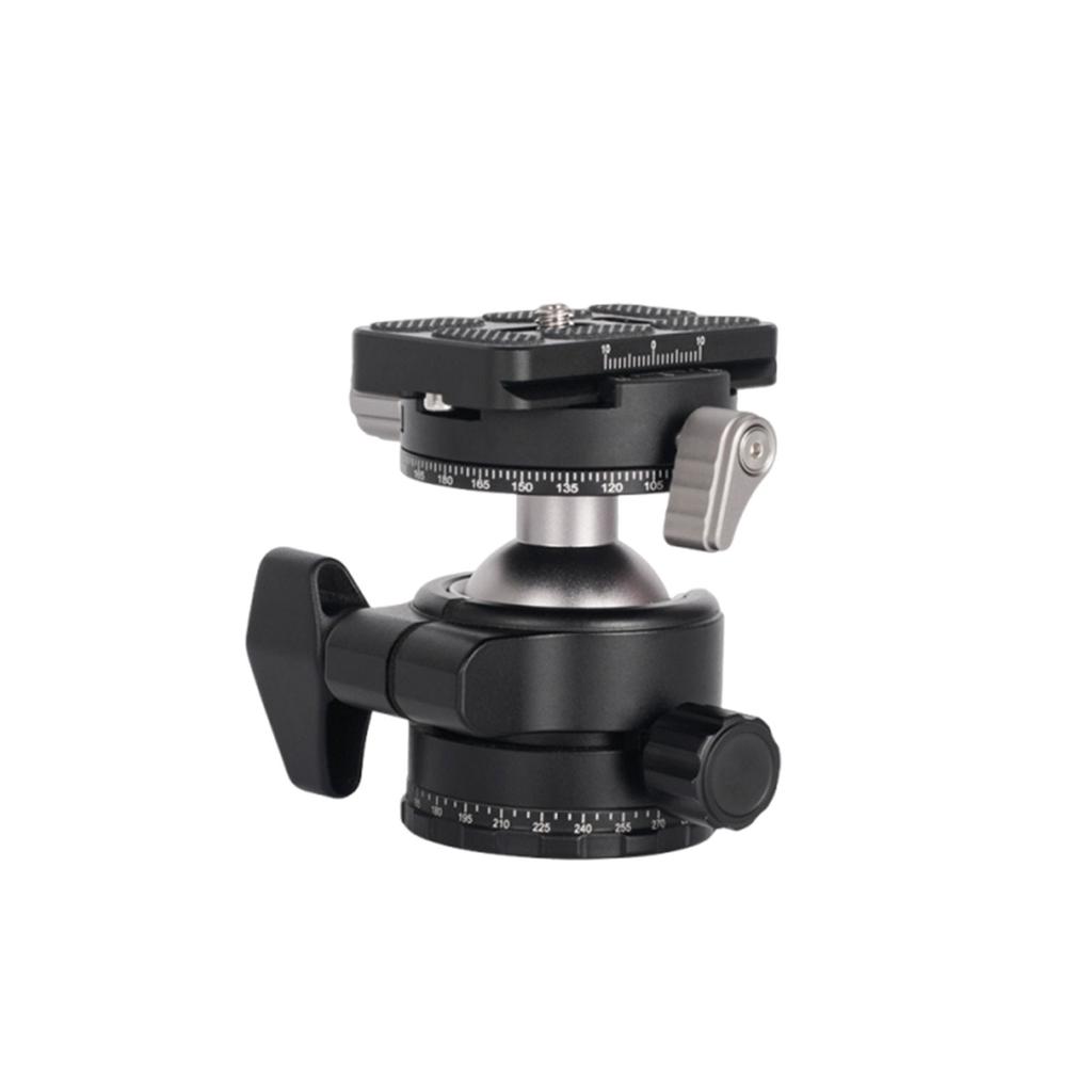 Low Profile Camera Tripod Ball Head 35mm Panorama Ball Head with 1 4 Quick Release Plate for Tripod Monopod