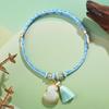 Dragon Boat Festival Ethnic Five-Colored Bracelet with Song Brocade Gourd Coin Purse & Zongzi-Inspired Hand Jewelry Gift.