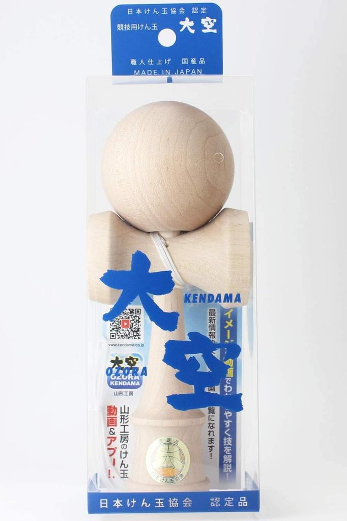 Kendama made by kendama craftsmen Made in Japan Itaya maple competition kendama Ozora Certified by the Japan Kendama Association Handcrafted using