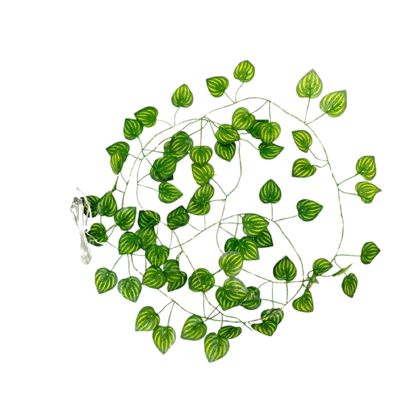 

Simulated Green Vine LED Light String - Watermelon Leaves зелений