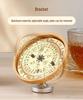 Adjustable Wooden Sundial Perpetual Calendar, Desktop Ornament and Timer for Home or Office Decor