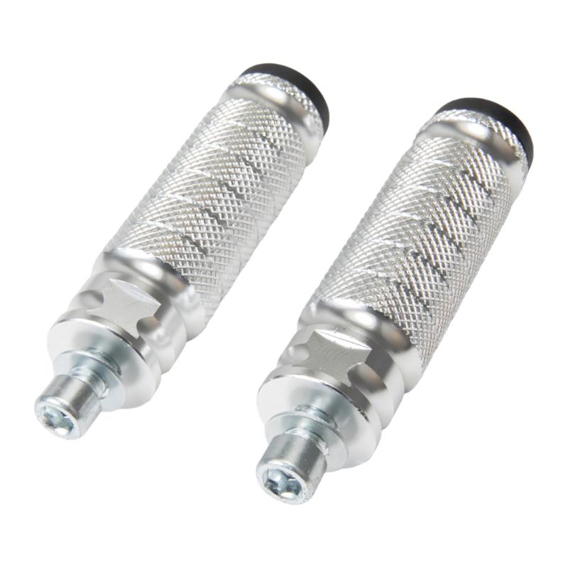 Universal Aluminum Foot Pegs with Anti Slip Design & Easy Installation Modification Part for Motorcycles & E Bikes