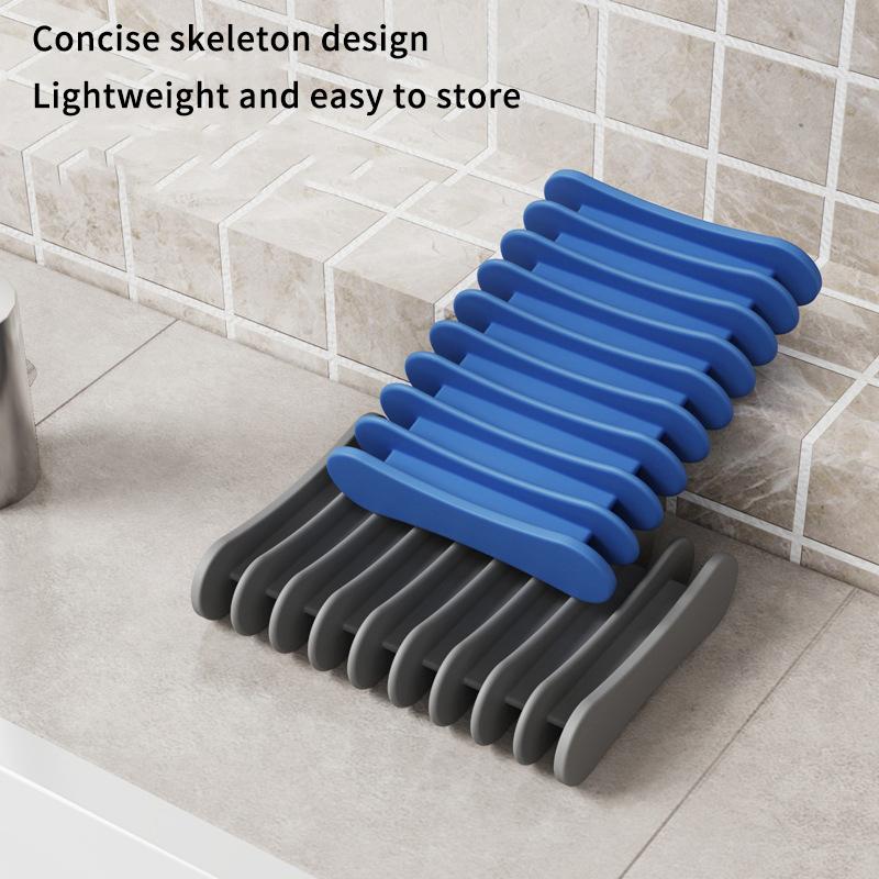Perfect Innovative Easy To Clean Innovative Premium Silicone Silicone Self Draining Soap Dishes Compact And Soap Holder