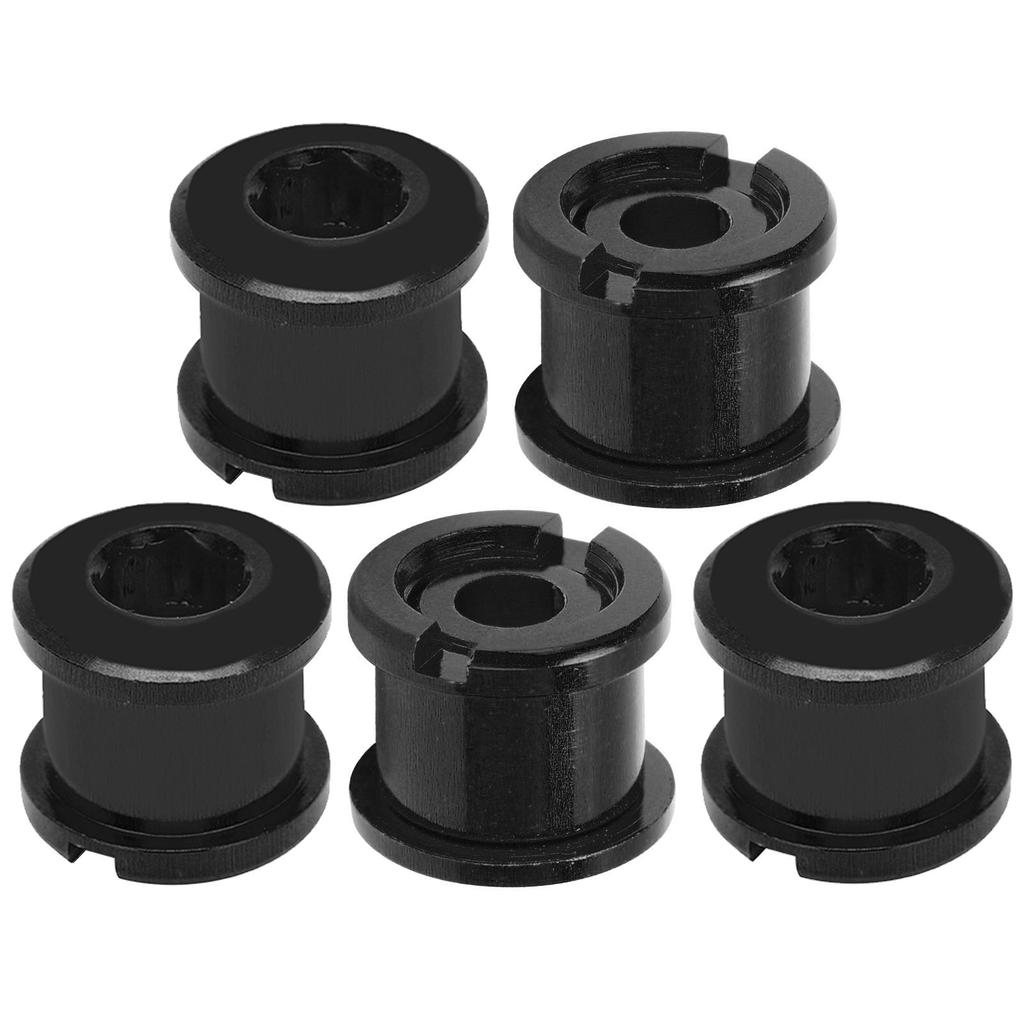 5Pcs Chainring Bolts Lightweight RustProof Easily Install Disc Screw Chainwheel for Mountain Bike Road Bicycle(Black )