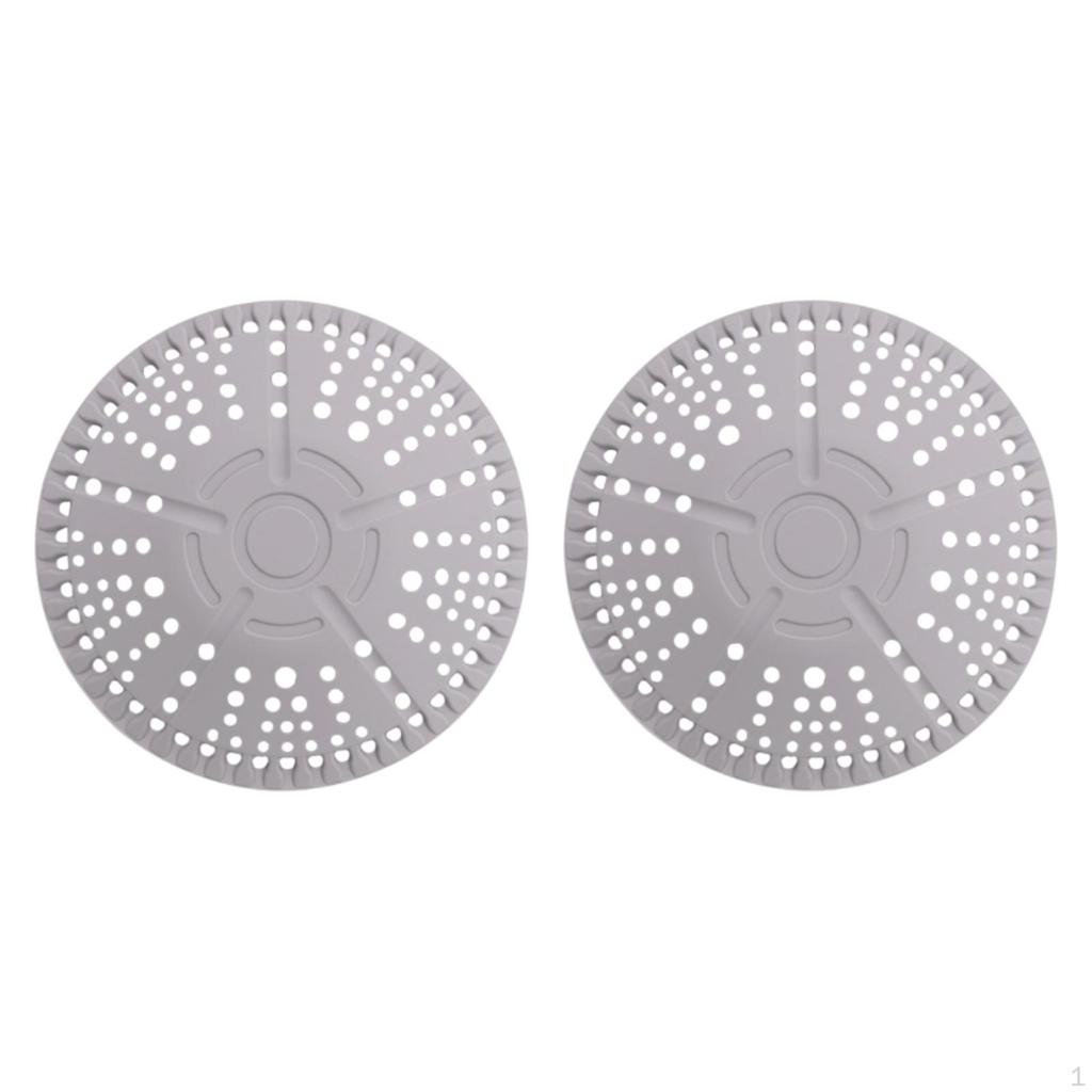 2 Pcs Drain Cover Hair Plugs, Easy To Install Portable Catcher, Silicone Catcher for