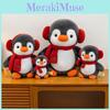 Schattige pinguïnknuffel met sjaal, ideaal als Valentijnsdagcadeau of voor verzamelaars.