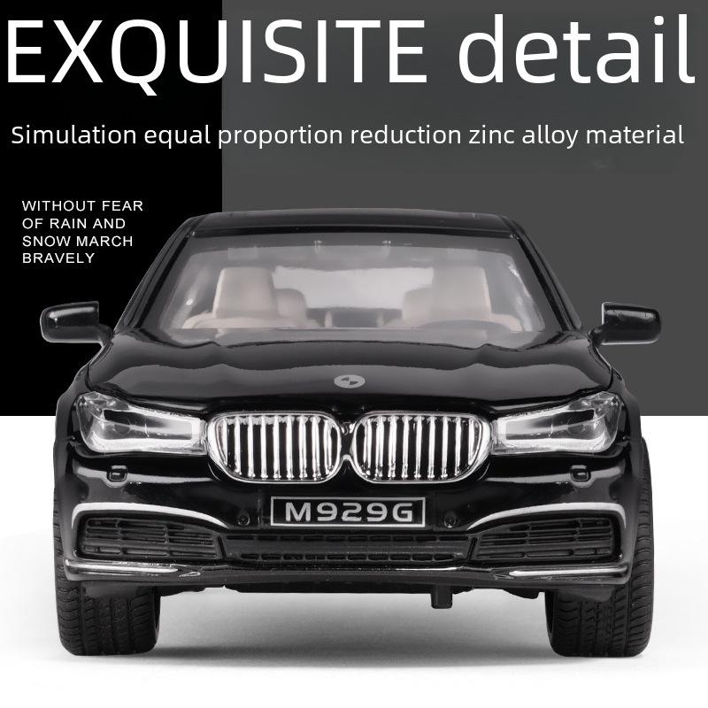 1:24 BMW 760 Extended Six-Door Alloy Model Car with Sound and Light Features