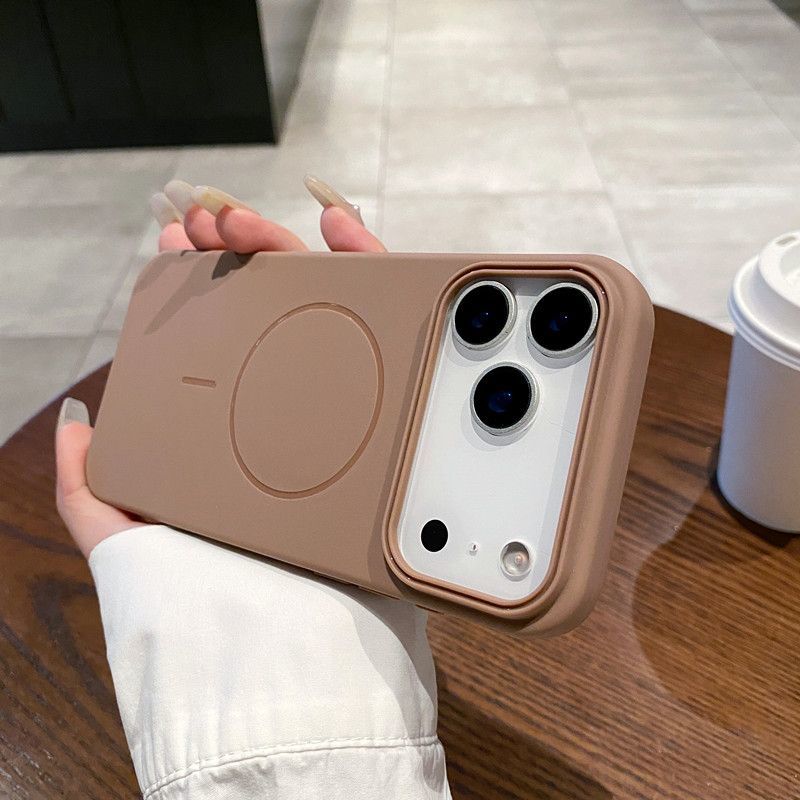 Liquid Silicone Phone Case for Apple iPhone 17 Pro Max - Soft MagSafe Simple Creative Phone Cover for iPhone 16/15/14/13/12/11/Pro/Pro Max/17 Air
