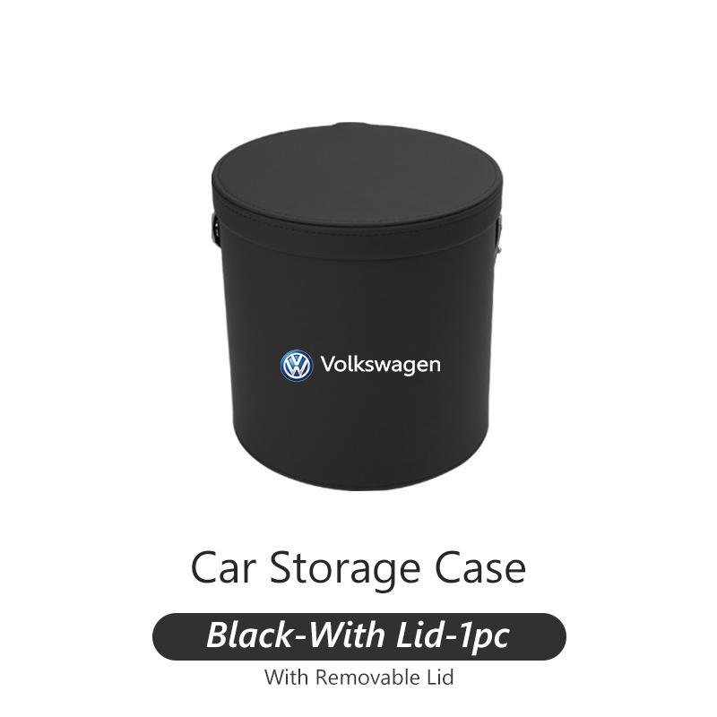Car Semicircle Trash Can Door Hanging Garbage Bin Storage Box For Volkswagen VW Golf 4 5 6 7 Polo Jetta Sagitar Magotan Passat ze9