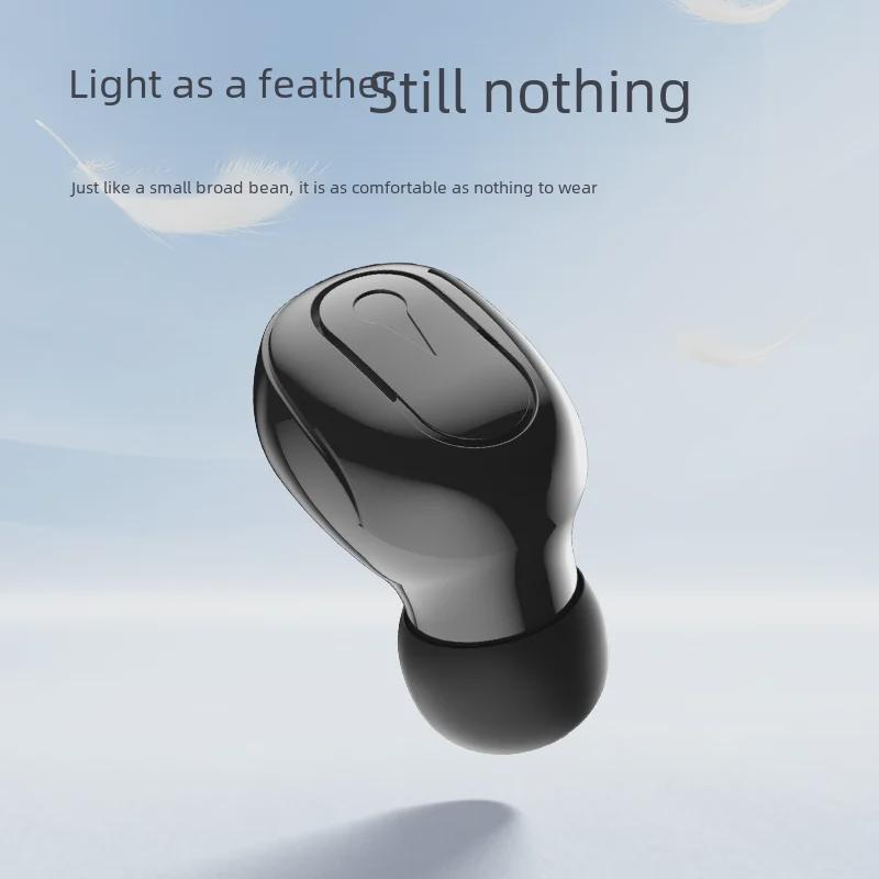 Mini TWS Bluetooth 5.3 Invisible In-Ear Headset - Ultra-Small Single Ear for Business