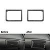 2Pcs Carbon Fiber Dashboard Air Vent Outlet Panel Cover For Ford Mustang 01-04