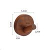Simple Beech Walnut Wood Hook Hanging Hanger Punch Free Wall Hooks Bedroom Coat Storage Rack Home Towel Key Decoration Hook