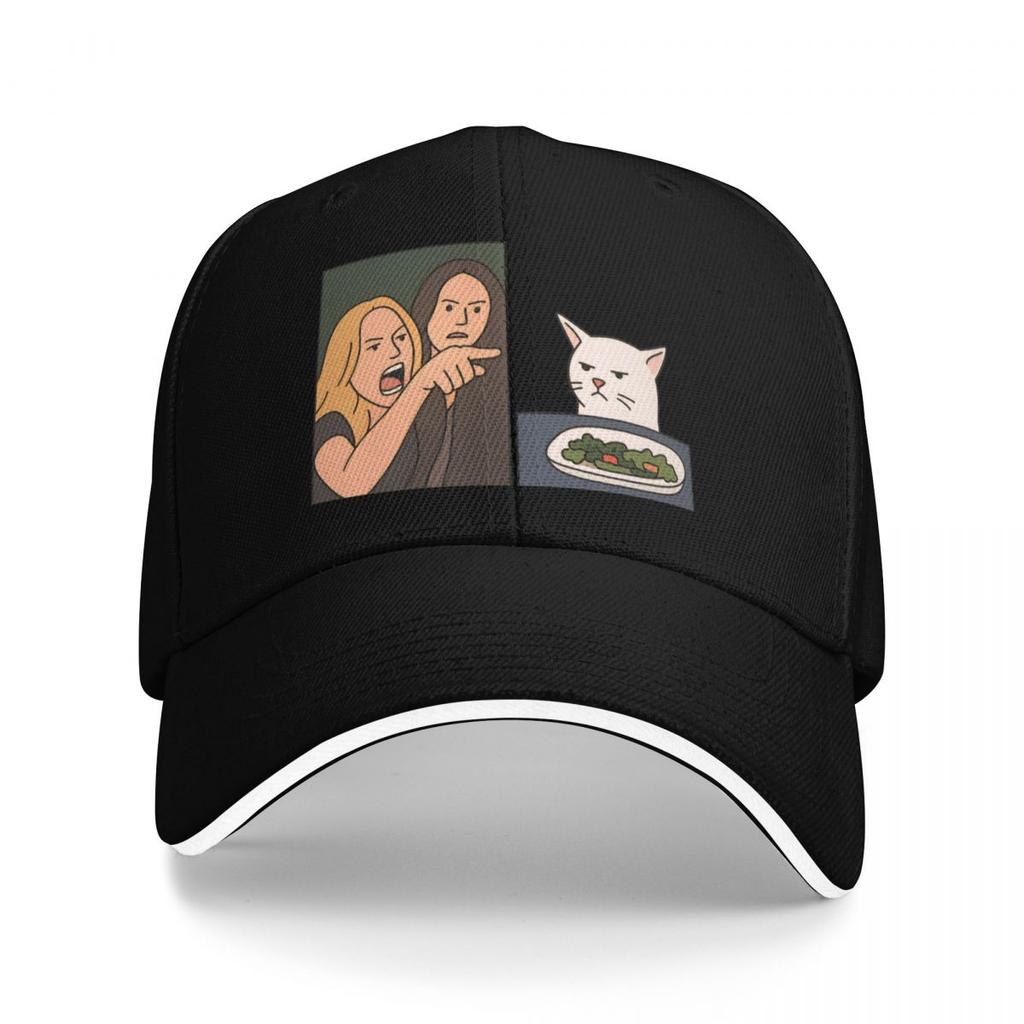 Baseballkappen Lustige Wütende Frauen Schreien Eine Katze An 2025 Maßgeschneidert FeUnisex Unisex Sport Sommerkappen