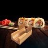 Holz Sushi Halter Ständer Servierplatte für Partys Schreibtisch Restaurant Einzelnes Fach