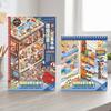 Die-cut Sticker Landscape Sticker PET Sticker Miniature Scene Sticker  Scrapbook Decor