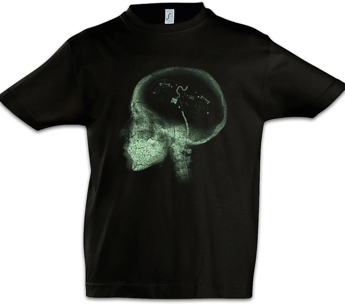 Gamer Brain Kids Boys kids boys T-Shirt Computer Scientist Computer Science Fun Geek Nerd Brain 100