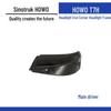 Howo T7H Headlight Frame and Protector: Iron Corner Bracket, T6G Bumper Left/Right Sections