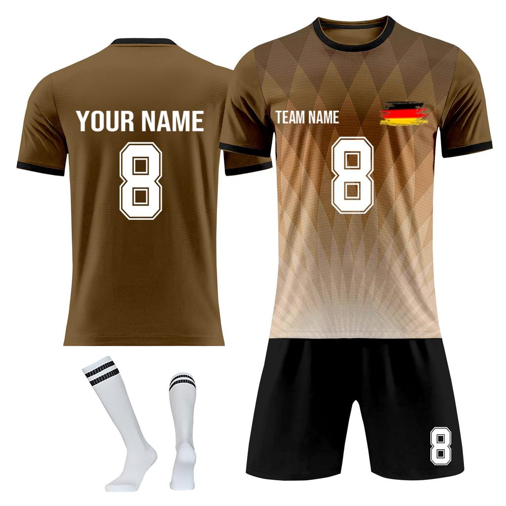 Personalised Shirts Kit Mens Girls With Name Number Custom Football Jerseys For Boys Training Suit