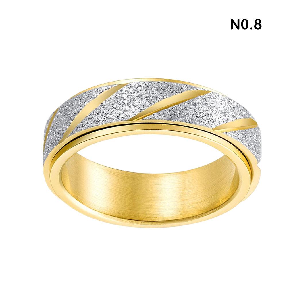 Stainless Steel Rings For Couples Vintage Fashion Jewelry Gift Stainless Steel Irregular Anti Stress