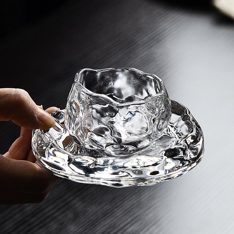 Japanese Sle Glass Tea Cup Set Small Gongfu Tea Cups Personal Dedied Sake Cups Home Use Tea Ceremony Owner Cup