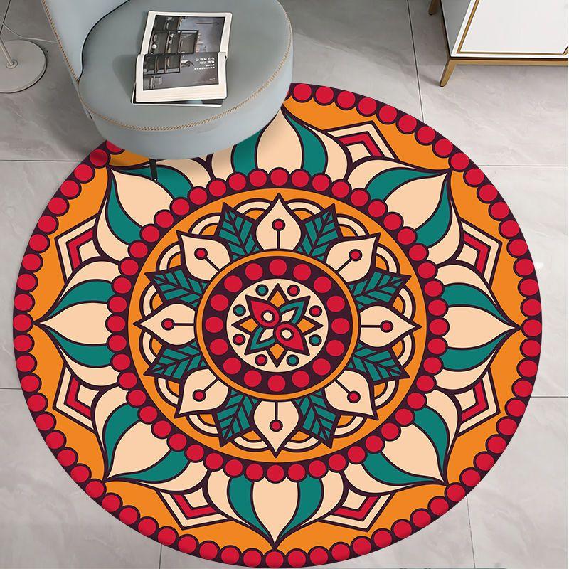 Round Carpet for Living Room Bed Room Floor Carpets Home Decor 3D Printed Rugs Anti-slip Mat