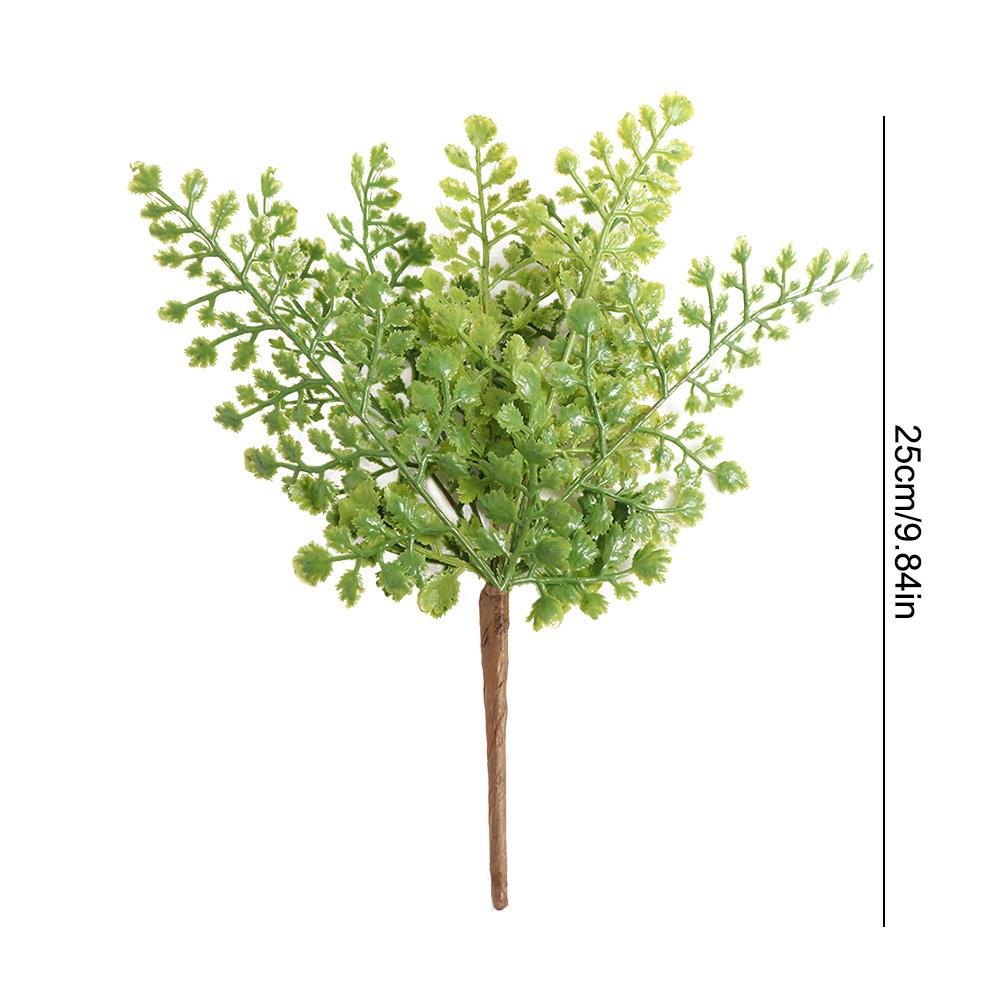 Plastic Artificial Maidenhair Fern Plants Handmade Fake Plant  Home Garden Decor