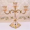 Elegant European Metal Candle Holder for Festival Occasion Night Decorations