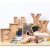 18cm Twenty-six Letter Piggy Bank Wooden Coin Money Saving Box Jar Coins Storage Box Desktop Ornament Home Decor Craft Xmas Gift