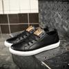 Nieuwe Heren Sneakers met Zachte Zool Casual Leren Buitenschoenen Antislip Heren Gevulkaniseerde Schoenen Handgemaakte Vrije Tijd Wandelschoenen Sneakers