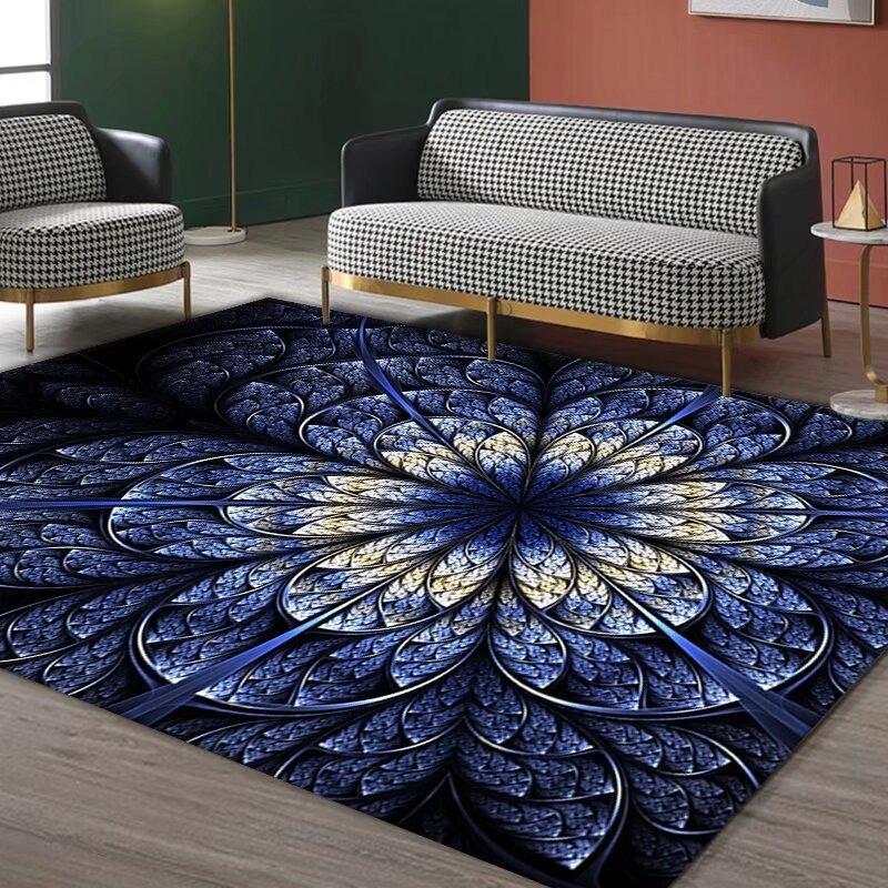 Abstraction Modern Style Print Large Area Rug Non-Slip Wear-resistant Carpet for Living Room Bedroom Soft Floor Mat Home Decor