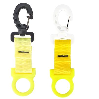 Scubas Mouthpieces Holder Clip for Underwater Diving Gear, Silicone Rings Clip and Strap Organizers for Pool Training and Diving