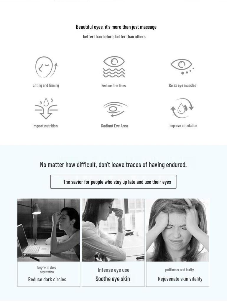 EMS Augencreme Massagegerät: Reduziert Augenringe und Tränensäcke