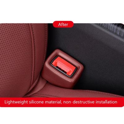2Pcs Universal Car Safety Belt Buckle Holder Buckle Up Seatbelt Guard Seatbelt Button Protector EVA Anti Scratch