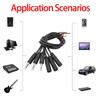 3Set 25/30cm 2.5mm 3.5MM 2/3/4 Core 2pole 3pole 4pole Mono Stereo Male Female Audio Extension Cable Headset Aux Connector