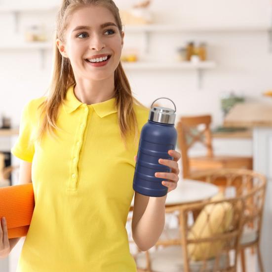 Nerezový vakuový hrnek 750 ml Nepropustný izolovaný termohrnek Nádoba na horké nápoje na cesty Domácí kancelář Posilovna Cestování