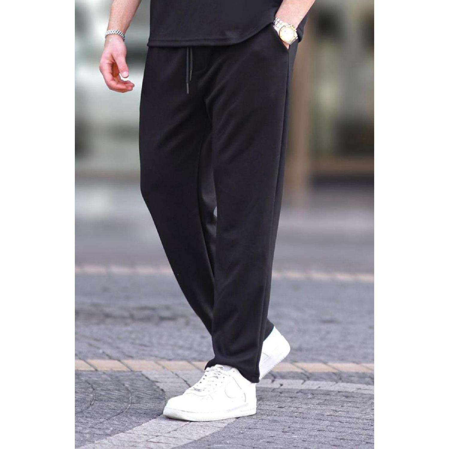 

Мужские летние свободные спортивные штаны S чёрный