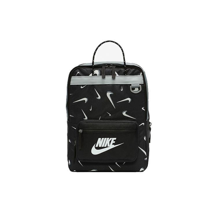 Nike Tanjun 3D Logo All Over Print Polyester Tote Backpack Men backpack Black CU8331-010 Black