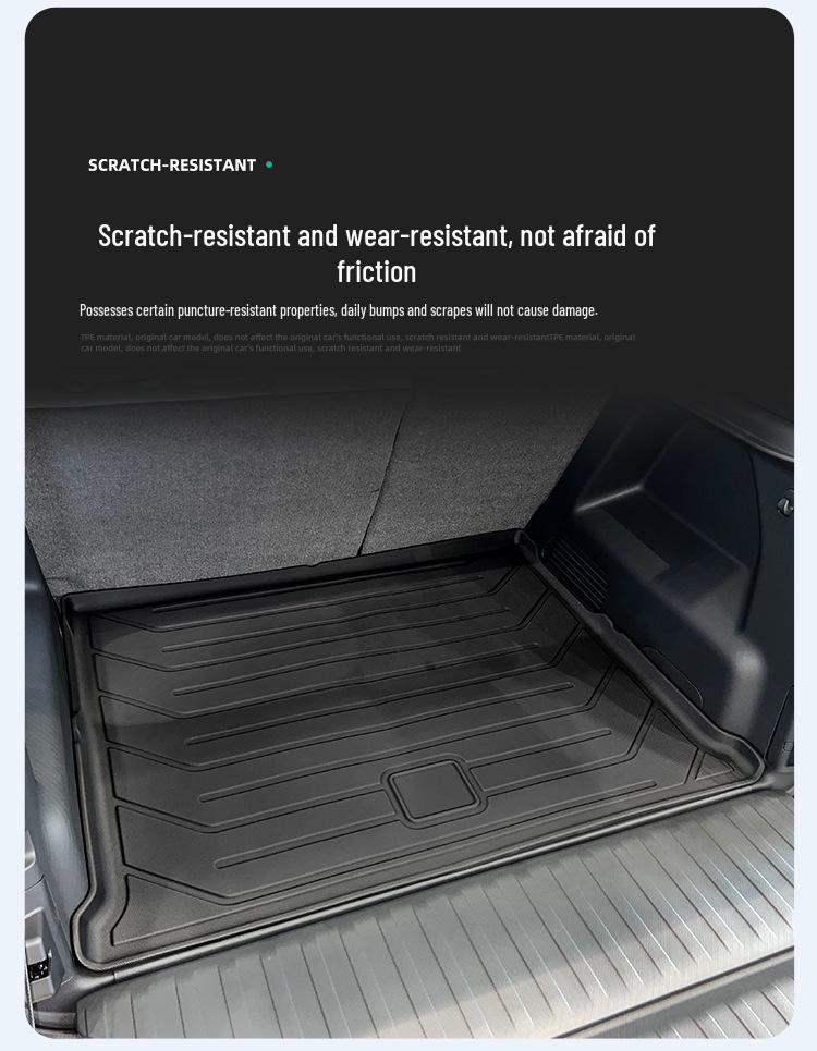 Eco-friendly TPE waterproof trunk mat for the 25-model Nano 06 car.