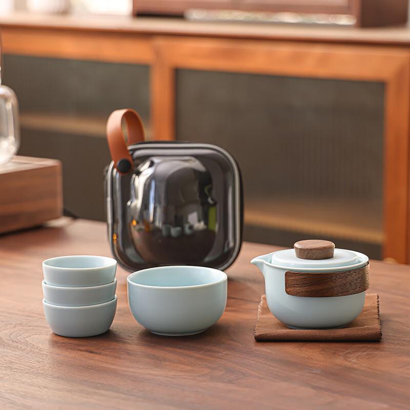 Portable Ceramic Travel Tea Set