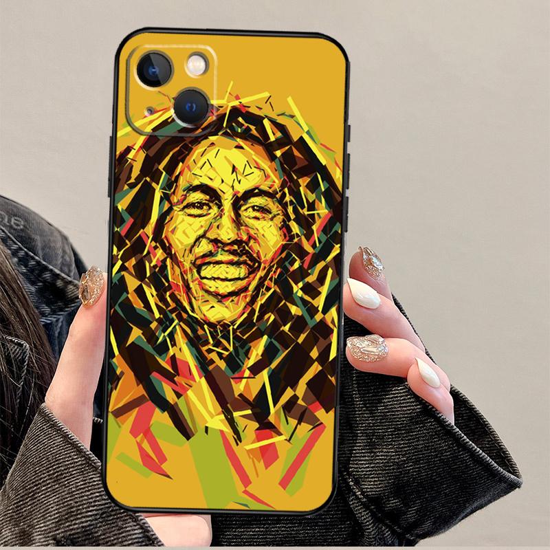 Bob Marley Zitate Rasta Reggae Hülle Für iPhone 15 16 14 13 12 11 Pro Max Mini Plus X XR XS Max Abdeckung Schale