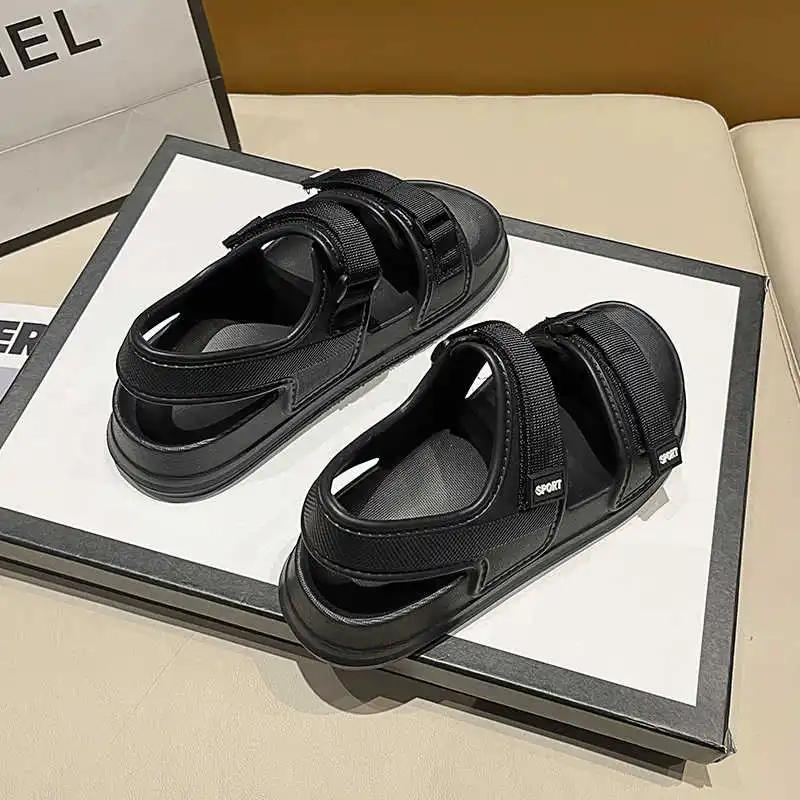 Fashion Breathable Slip-resistant Silver Flat Shoes Slippers Sandal Brown Beach Flip Flops For Women Sneakers Sports 2025elegant