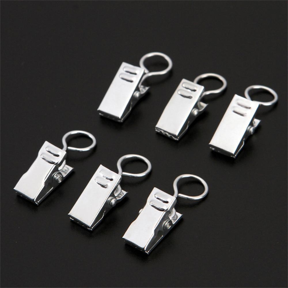 Metal Curtain Hooks Durable Easy To Use Decorative Trendy Versatile Popular Window Treatment Home Accessories Curtain Clips
