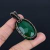 Emerald Pendant, 999 Copper Wire Wrapped Pendant Gemstone Jewelry, Handmade Pendant Amazing Jewelry, Gift For Her