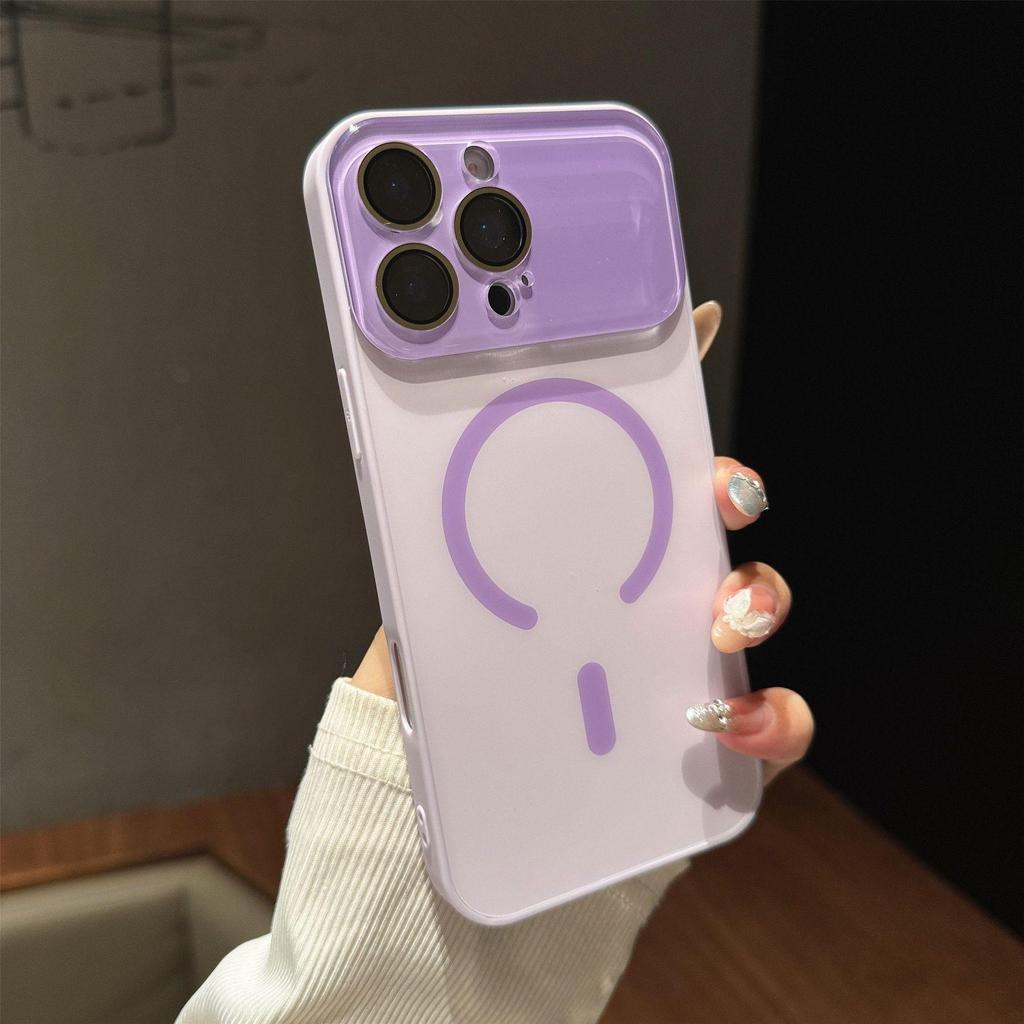 iPhone 17 Pro Max Magnetic Large Window Case with Lens Protector - Full Coverage Protective Case